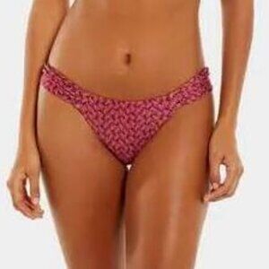 *NEW Vix Luri Plum Drape Brazilian Cut Bikini Bottoms Size Medium